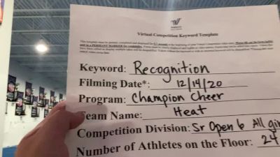Champion Cheer - Heat [Level 6 L6 Senior Open] 2020 America's Best Virtual National Championship