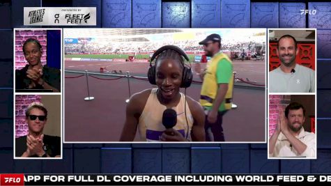 Tina Clayton 100m Post-Race Interview