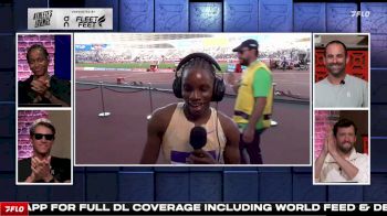 Tina Clayton 100m Post-Race Interview