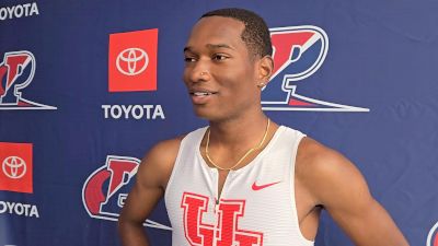 De'Vion Wilson of Houston Defends 110H Penn Relays Title