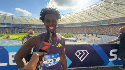 Ja'Kobe Tharp Wins Men's 110mH in Silesia, Bounces Back After Rough Race in Lausanne | 2026 Silesia Diamond League Post-Race Interview