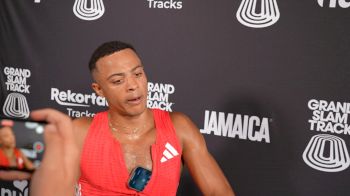 Sasha Zhoya after 2nd place Grand Slam finish
