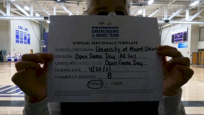 University of Mount Union [Virtual Open Game Day - Dance Finals] 2021 UCA & UDA College Cheerleading & Dance Team National Championship
