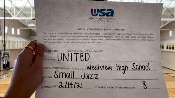 Westview High School [Small Varsity Jazz] 2021 USA Virtual Dance Winter Series #2