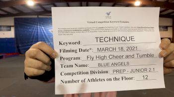 Fly High Cheer and Tumble [L2.1 Junior - PREP - D2] 2021 Varsity Virtual Competition Series - Prep & Novice II