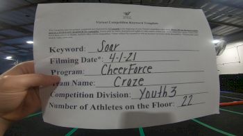 Cheerforce San Diego - Craze [L3 Youth] 2021 The Regional Summit Virtual Championships