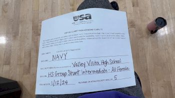 Valley Vista High School [HS Group Stunt Intermediate] 2024 USA Virtual Spirit Regional II