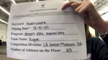 Desert Elite Mavericks - Rogue [Level 2 L2 Junior - D2 - Medium] Varsity All Star Virtual Competition Series: Event VII