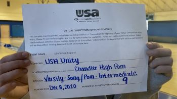 Chandler High School [Varsity - Song/Pom - Intermediate] 2020 USA Virtual Regional