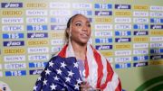 Jacious Sears After Worlds 60m Silver