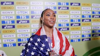Jacious Sears After Worlds 60m Silver