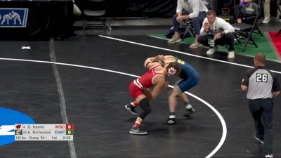 165 lb, R32, Dean Hamiti, Wisconsin vs. Andrew Nicholson, Chattanooga