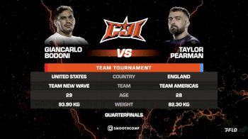 Giancarlo Bodoni vs Taylor Pearman | CJI 2