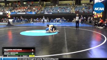 174 lbs Prelim Round 1 - Brandon Matthews, Lander vs Brody Hemauer, Wisconsin-Parkside