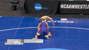 141 lb 5th Place - Josh Koderhandt, Navy vs Cael Happel, Northern Iowa