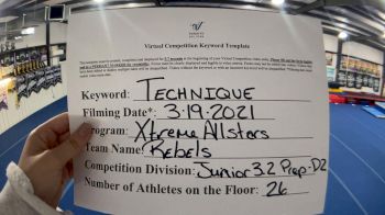 Xtreme Allstars [L3.2 Junior - PREP] 2021 Varsity Virtual Competition Series - Prep & Novice II