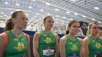 Oregon Women Nearly Win DMR Title At The 2025 NCAA Indoor Championships