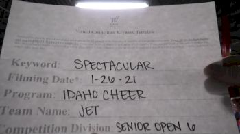 Idaho Cheer - Jet [L6 Senior Open] 2021 ATC International Virtual Championship