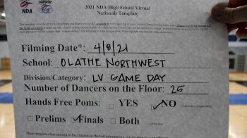 Olathe Northwest High School [Virtual Varsity - Game Day - Large Finals] 2021 NDA High School National Championship