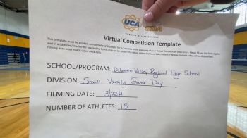 Delaware Valley Regional High School [Game Day - Small Varsity] 2021 UCA & UDA March Virtual Challenge