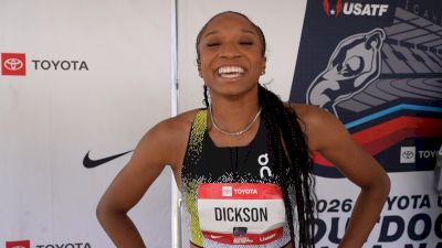 Camryn Dickson Advances to 200m Final & Announces Signing With On | Post-Race Interview 2026 USATF