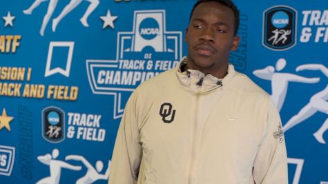 Ralford Mullings After Winning NCAA Discus Championship and Breaking Meet Record