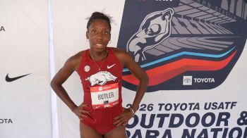 Sanaria Butler Wins Heat, Claims #2 Spot Heading Into 400m Final | Post-Race Interview 2026 USATF