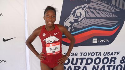Sanaria Butler Wins Heat, Claims #2 Spot Heading Into 400m Final | Post-Race Interview 2026 USATF