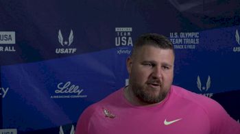Joe Kovacs finished Second in the Shot Put at the US Olympic Trials