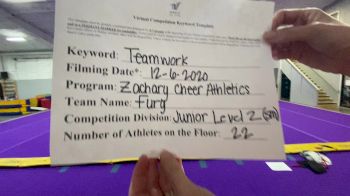 Zachary Cheer Athletics - Fury [Level 2 L2 Junior - D2 - Small - B] Varsity All Star Virtual Competition Series: Event VII