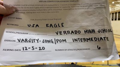 Verrado High School [Varsity Song/Pom Intermediate] 2020 USA Arizona & Utah Virtual Regional