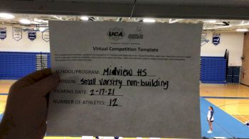 Midview High School [Small Varsity - Non Building] 2021 UCA February Virtual Challenge
