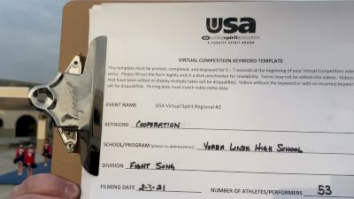 Yorba Linda High School [High School - Fight Song - Cheer] 2021 USA Virtual Spirit Regional #2 and All Star Dance Regional #1