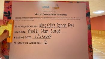 Miss Edie's Dancin Feet - Super Stars(P) [Youth - Pom] 2022 UDA Battle of the Northeast Virtual Dance Challenge
