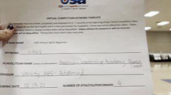 American Leadership Academy Queen Creek [HS Group Stunt Advanced - All Female] 2021 USA Virtual Spirit Regional I