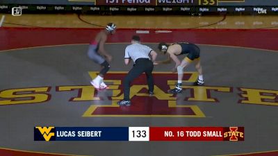 133 lbs Todd Small (Iowa State) vs Lucas Seibert (West Virginia)
