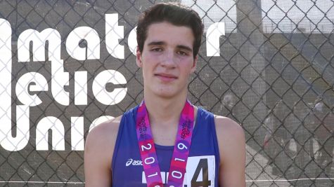 Nathan Lopez takes 2nd in 14yo 1500m