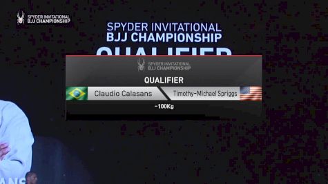 Tim Spriggs vs Claudio Calasans 2019 Spyder BJJ Qualifier