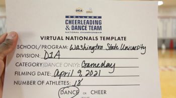 Washington State University [Virtual Division IA Game Day - Dance Semi Finals] 2021 UCA & UDA College Cheerleading & Dance Team National Championship