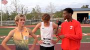 Josiah and Tayvon Kitchen After Running U.S. Top 10 All-Time in 1500m