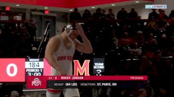 184lbs Match: Rocky Jordan, Maryland vs Kyle Jasenski, Maryland