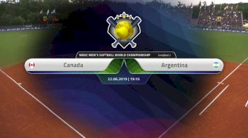 Argentina vs Canada | XVI Men's Softball World Championship | Svoboda Ballpark