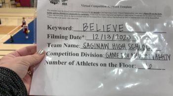 Saginaw High School [Game Day Medium Varsity] 2020 NCA December Virtual Championship