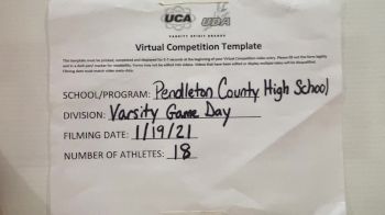 Pendleton County High School [Game Day Medium Varsity] 2021 UCA January Virtual Challenge