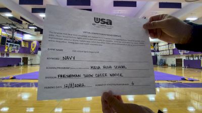 Mesa High School [Freshman Show Cheer Novice] 2022 USA Virtual Spirit Regional I