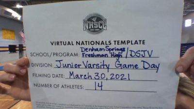 Denham Springs Freshman [Virtual Junior Varsity Game Day Semi Finals] 2021 UCA National High School Cheerleading Championship