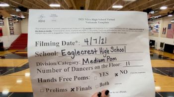 Eaglecrest High School [Virtual Medium Varsity - Pom Finals] 2021 NDA High School National Championship