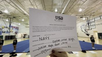 Santan Junior High School [Junior High Show Cheer Intermediate] 2021 USA Virtual Spirit Regional I