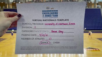 University of Northern Iowa [Virtual Division I Game Day - Dance Finals] 2021 UCA & UDA College Cheerleading & Dance Team National Championship