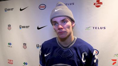 Finland Captain Aron Kiviharju Speaks After The Stunning OT Win Over USA At The World Juniors